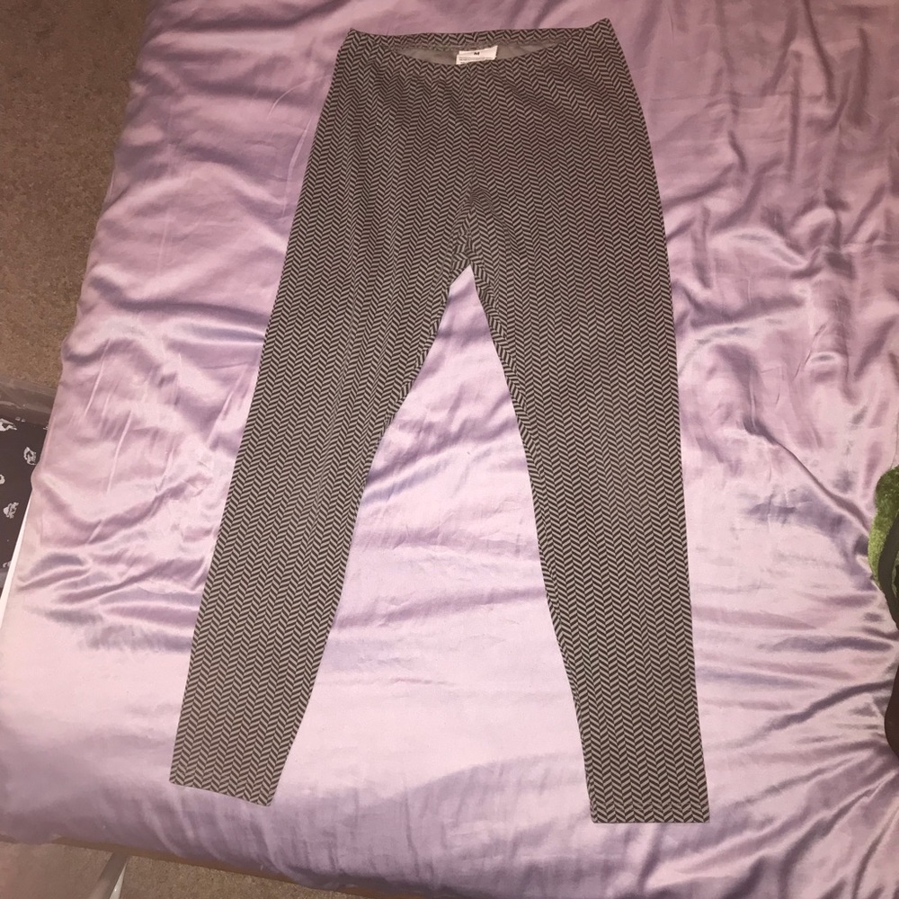 Grey and Black Leggings